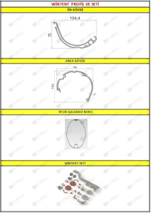 WİNTENT (PERNCERE TENTESİ) PROFİL VE SETİ